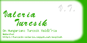 valeria turcsik business card